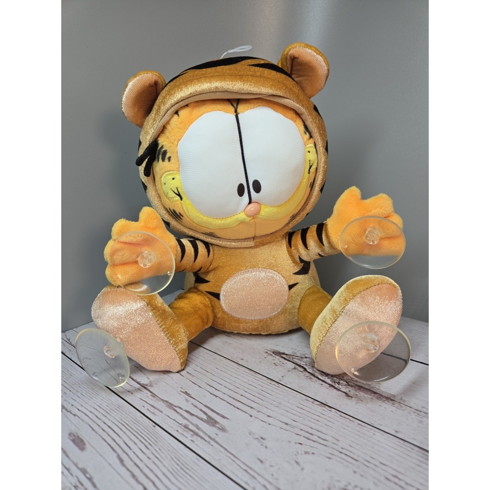 Garfield 8 Inch Suction Cup Window Clinger - Relaxed Tiger Costume